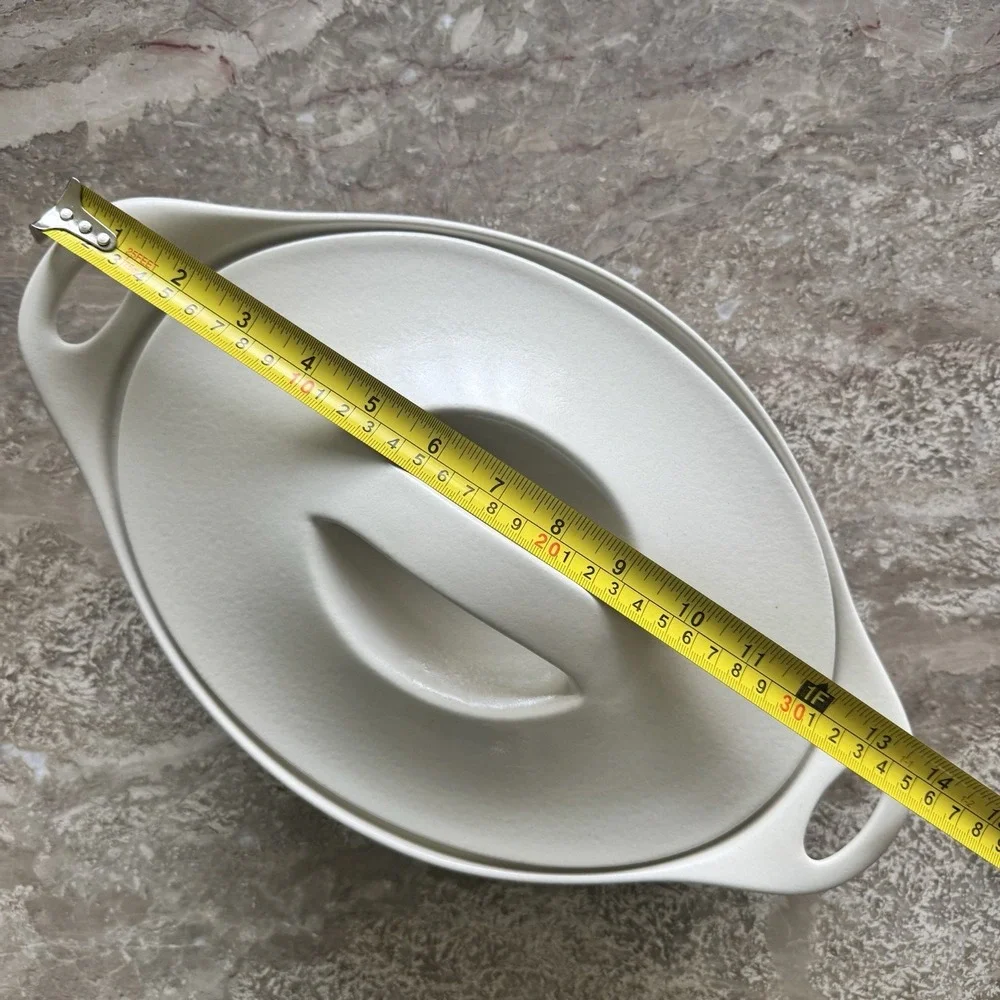 Corning Ware Creations Oval Casserole Dish with Lid - 2 Quart Ceramic Stoneware
